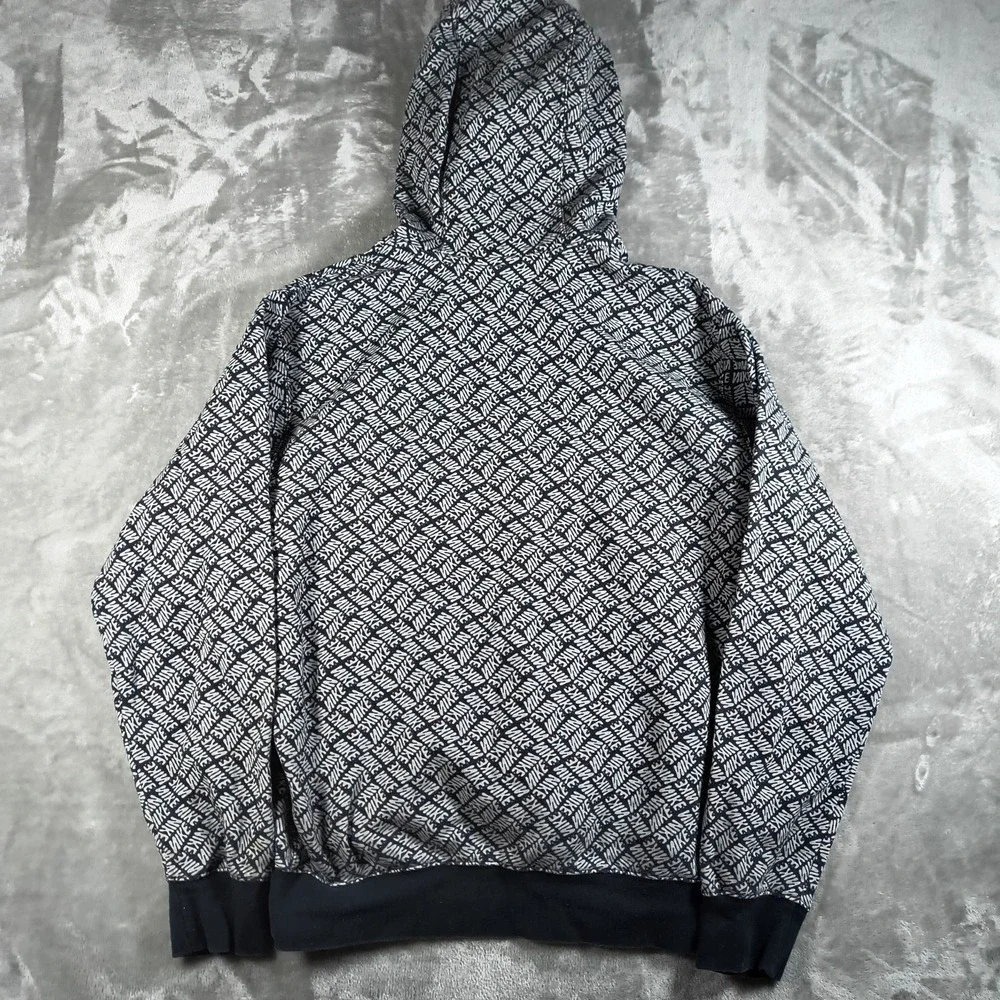 Nike Hoodie Mens Medium Essentials Allover‎ Print Pullover NSW DM6911 010